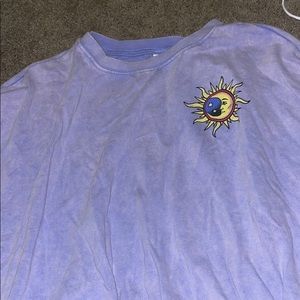Purple cropped sun sweatshirt size medium never worn